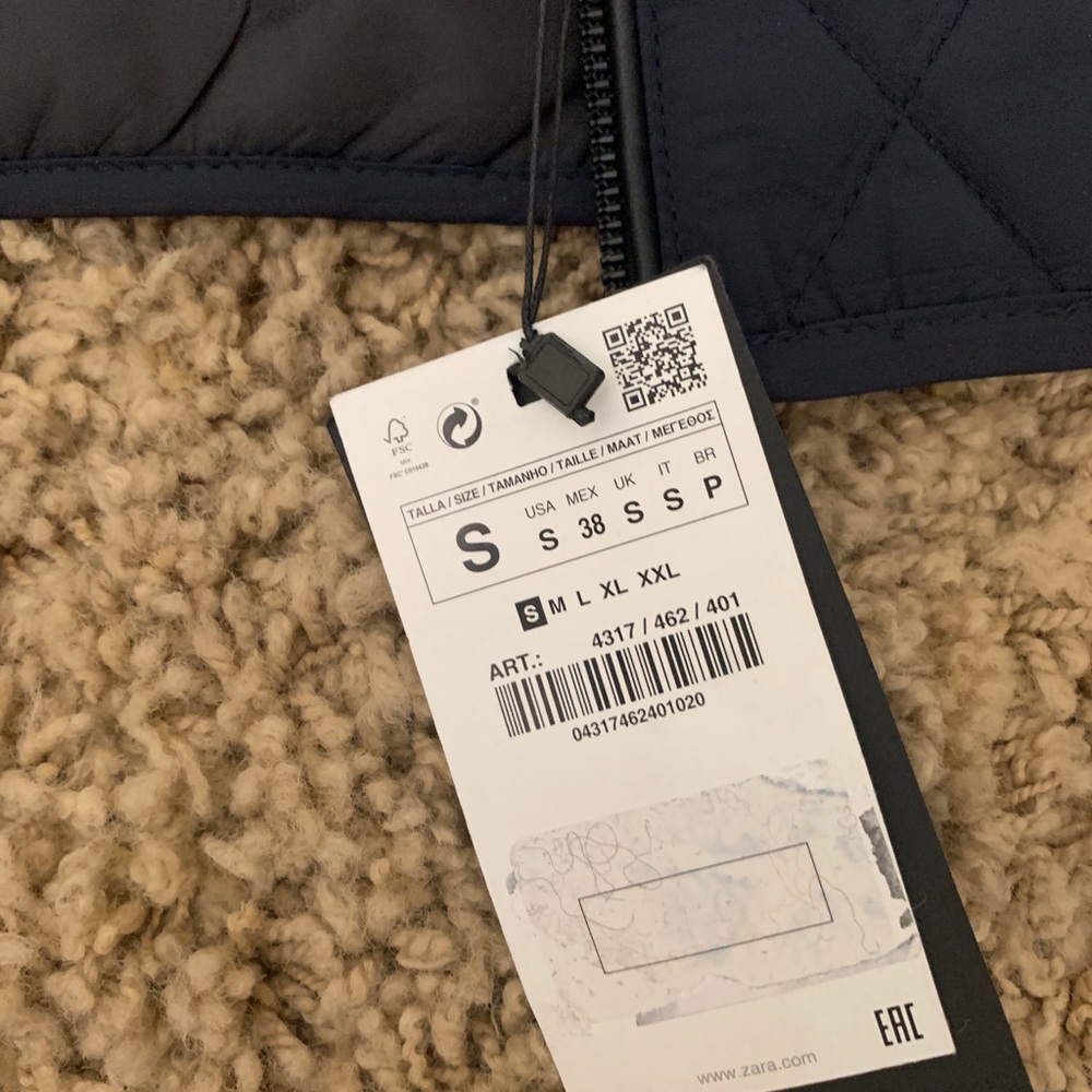 Navy Zara Vest